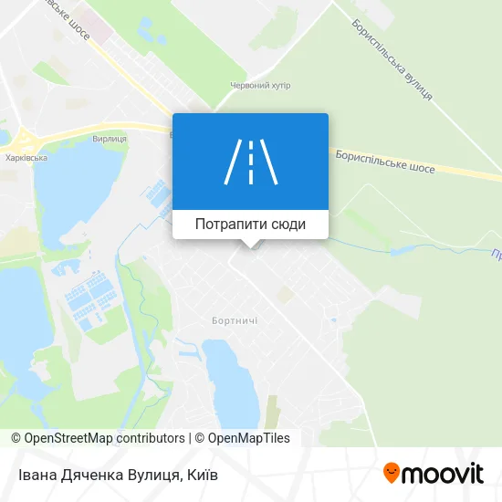 Карта Івана Дяченка Вулиця