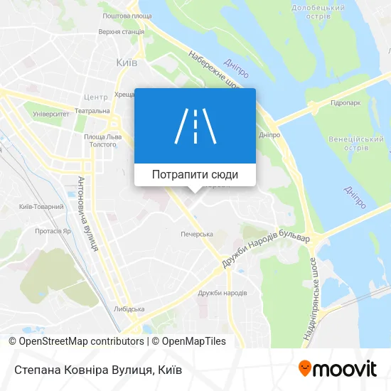 Карта Степана Ковніра Вулиця