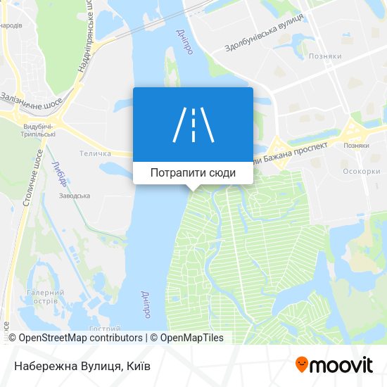 Карта Набережна Вулиця