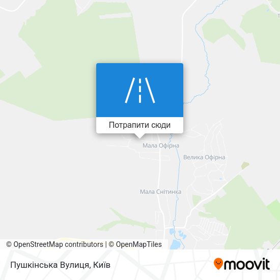 Карта Пушкінська Вулиця