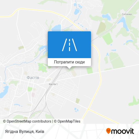 Карта Ягідна Вулиця