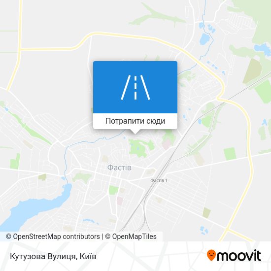 Карта Кутузова Вулиця