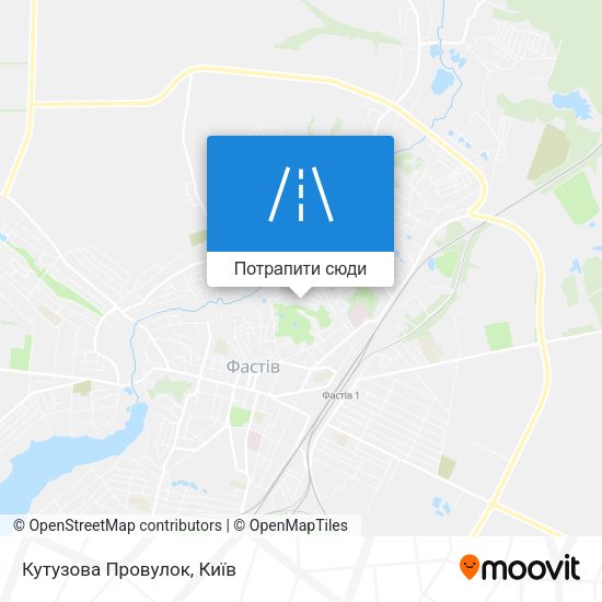 Карта Кутузова Провулок