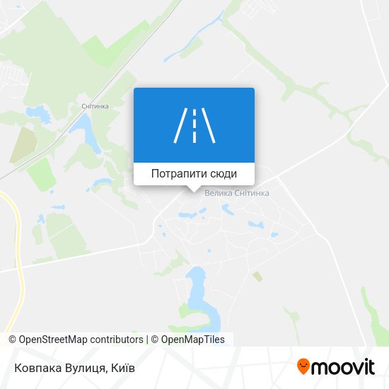 Карта Ковпака Вулиця