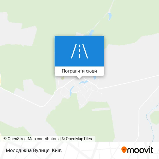 Карта Молодіжна Вулиця