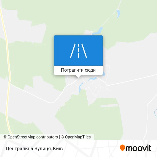 Карта Центральна Вулиця