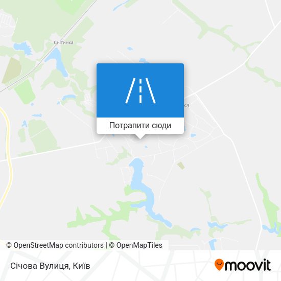 Карта Cічова Вулиця