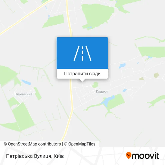 Карта Петрівська Вулиця