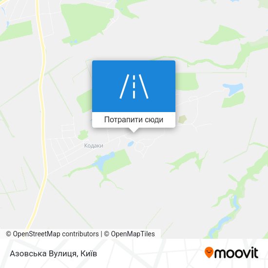 Карта Азовська Вулиця