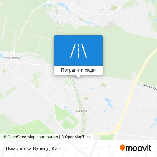 Карта Пимоненка Вулиця