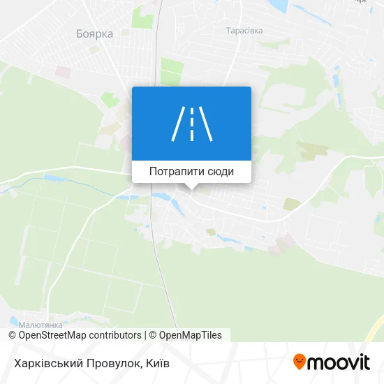 Карта Харківський Провулок