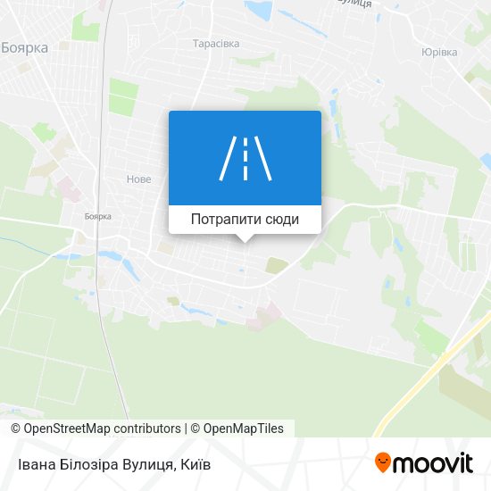Карта Івана Білозіра Вулиця