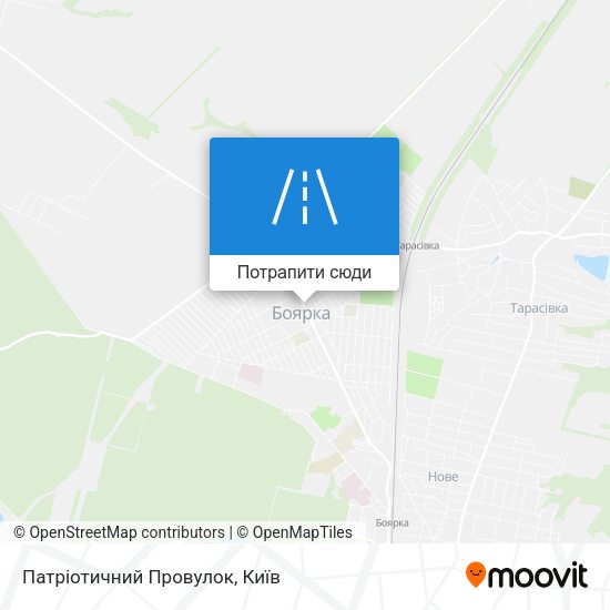 Карта Патріотичний Провулок