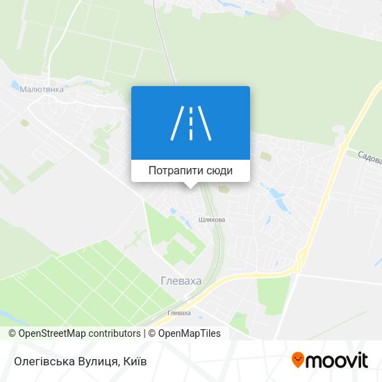 Карта Олегівська Вулиця