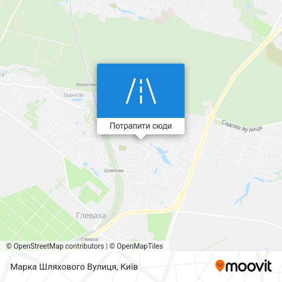 Карта Марка Шляхового Вулиця
