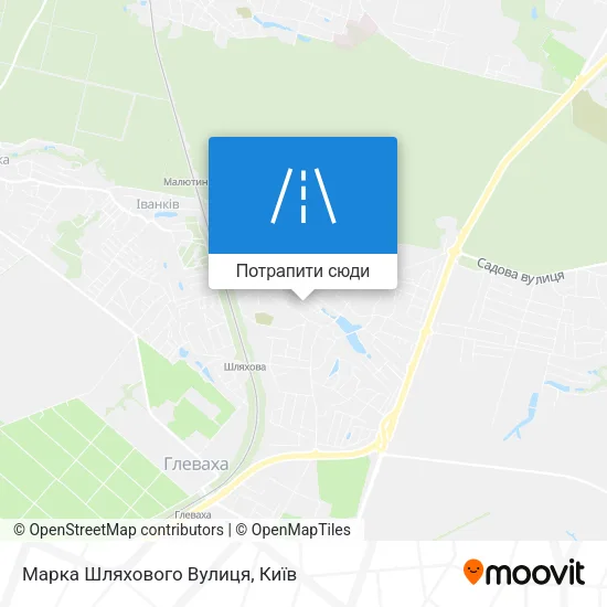Карта Марка Шляхового Вулиця