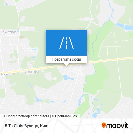 Карта 5-Та Лінія Вулиця