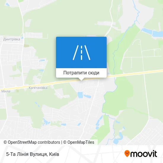 Карта 5-Та Лінія Вулиця