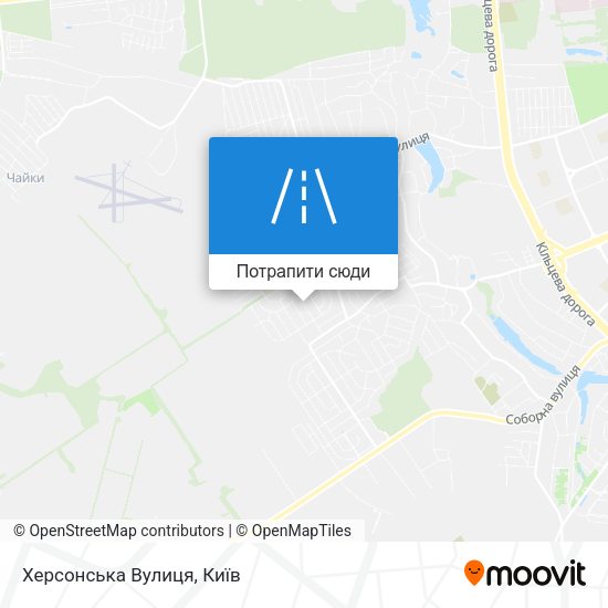 Карта Херсонська Вулиця