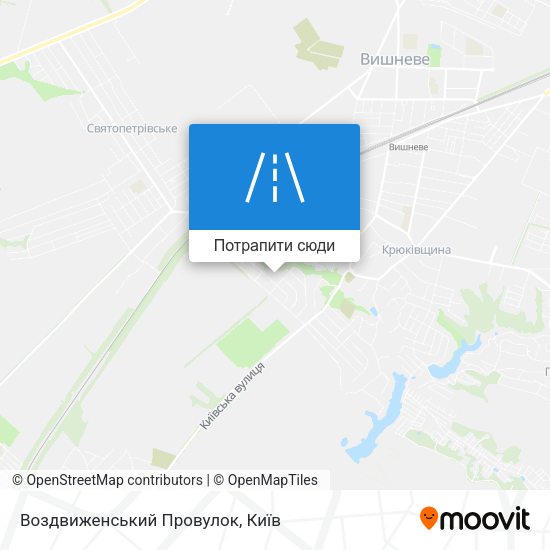 Карта Воздвиженський Провулок
