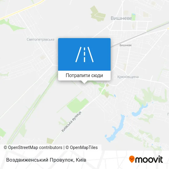 Карта Воздвиженський Провулок