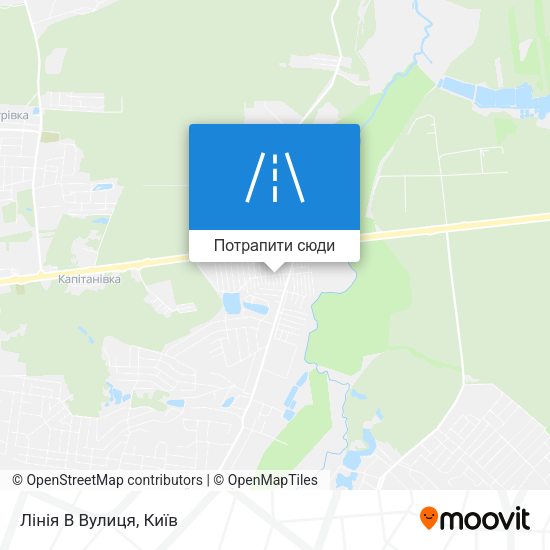 Карта Лінія В Вулиця