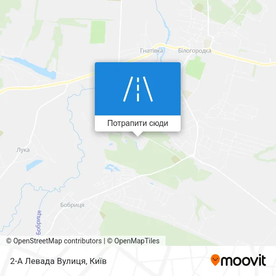 Карта 2-А Левада Вулиця