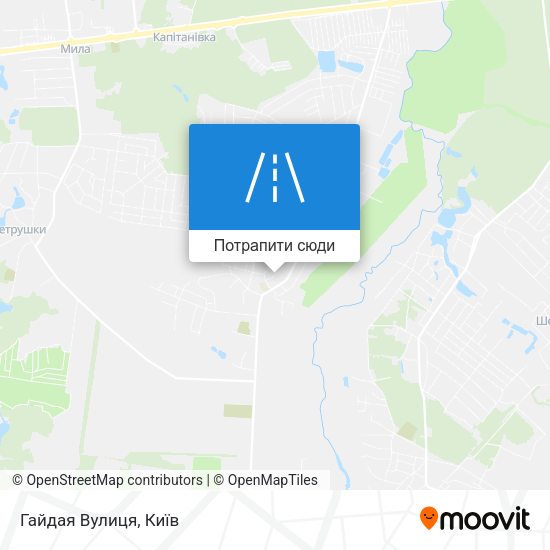 Карта Гайдая Вулиця