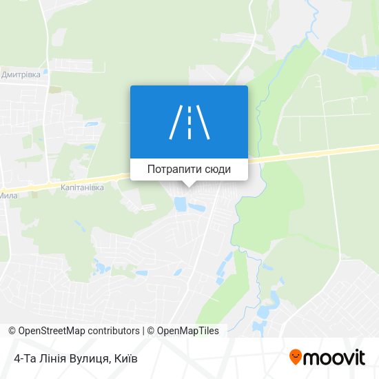 Карта 4-Та Лінія Вулиця