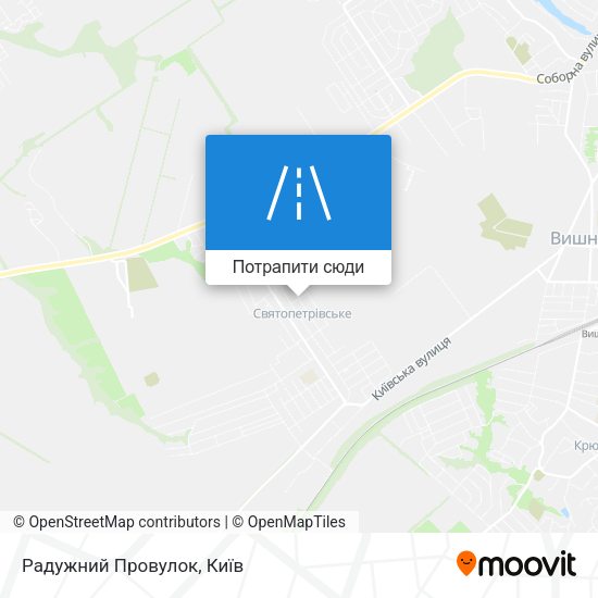 Карта Радужний Провулок