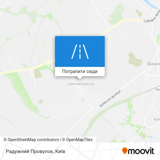 Карта Радужний Провулок