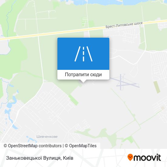 Карта Заньковецької Вулиця
