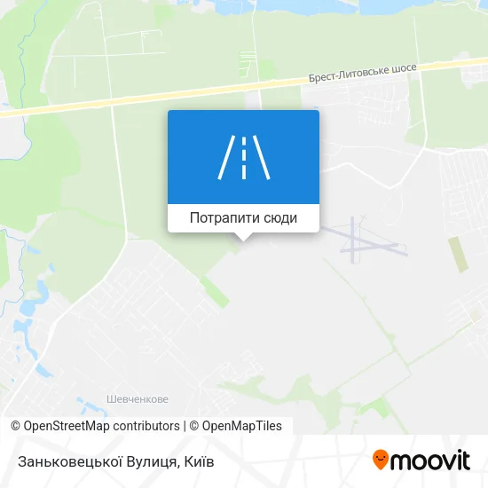 Карта Заньковецької Вулиця
