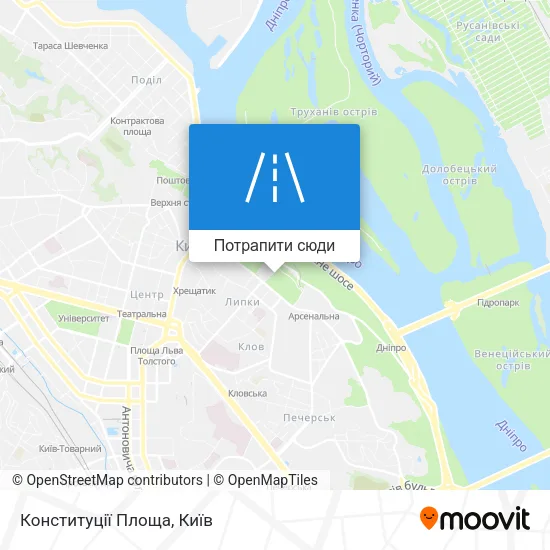 Карта Конституції Площа