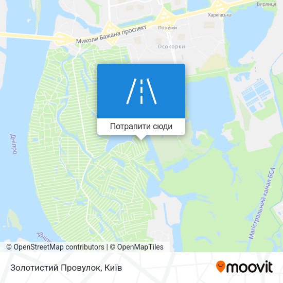 Карта Золотистий Провулок