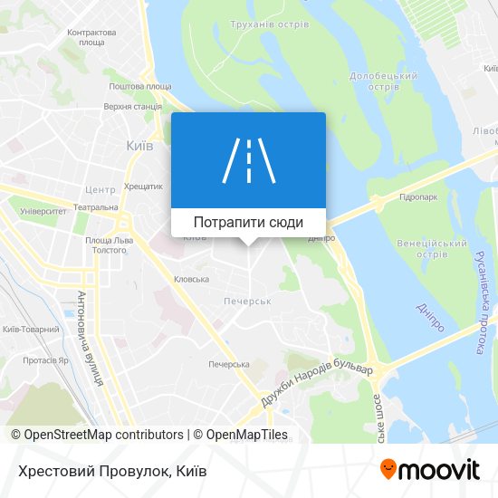 Карта Хрестовий Провулок