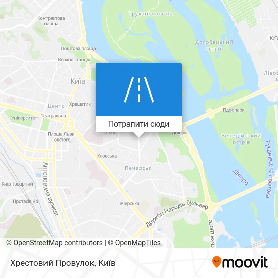 Карта Хрестовий Провулок