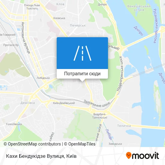 Карта Кахи Бендукідзе Вулиця