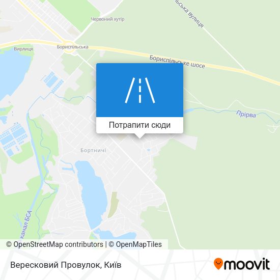 Карта Вересковий Провулок