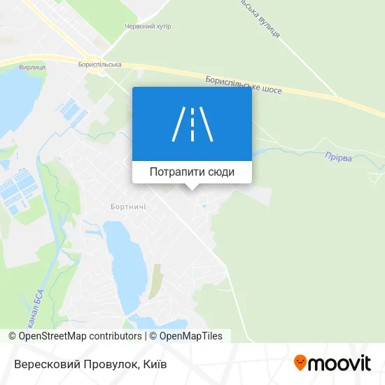 Карта Вересковий Провулок