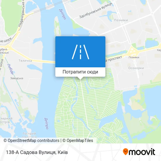Карта 138-А Садова Вулиця