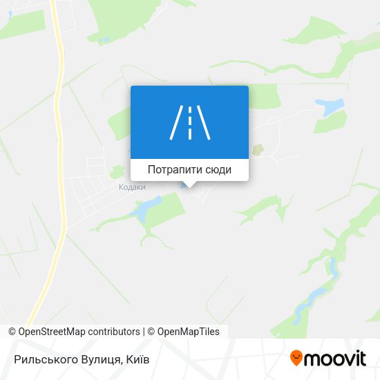 Карта Рильського Вулиця