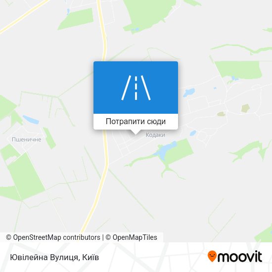 Карта Ювілейна Вулиця