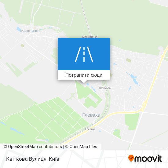 Карта Квіткова Вулиця