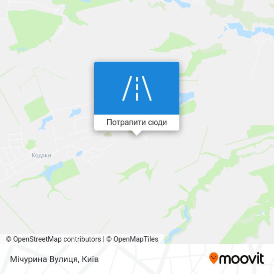 Карта Мічурина Вулиця