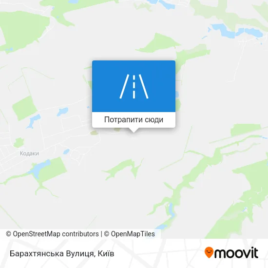 Карта Барахтянська Вулиця