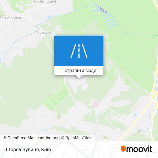 Карта Щорса Вулиця
