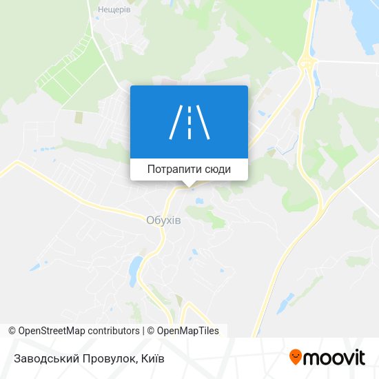 Карта Заводський Провулок