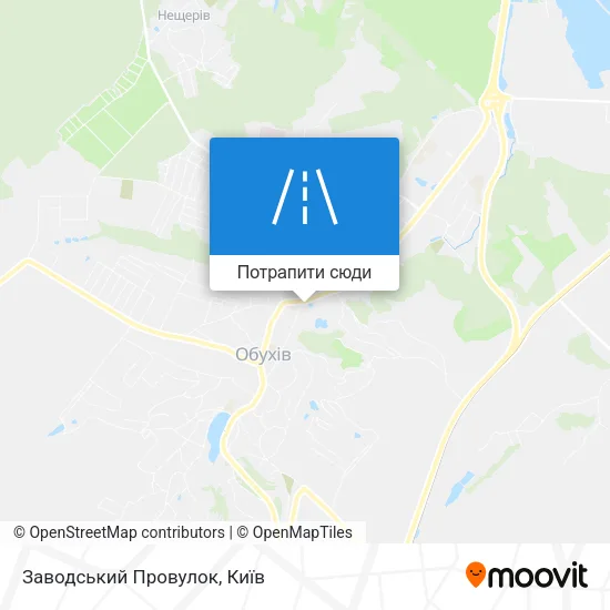 Карта Заводський Провулок