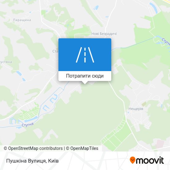 Карта Пушкіна Вулиця